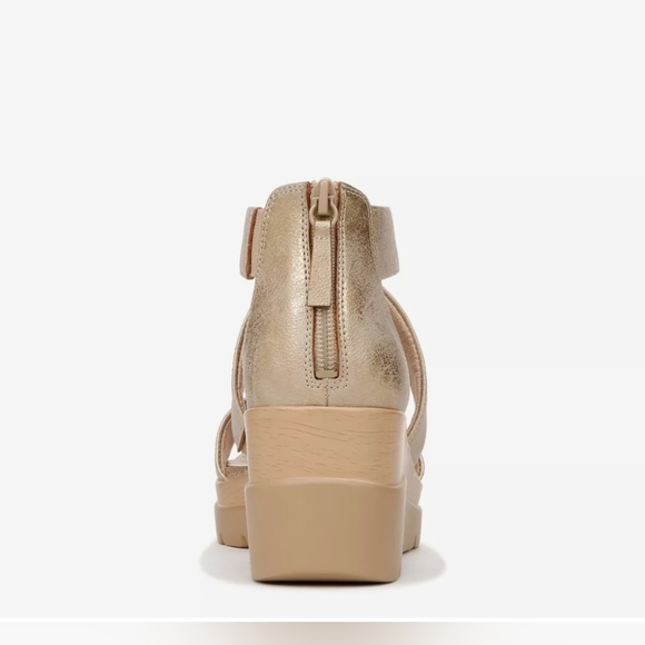 SOUL Naturalizer Goodtimes Wedge Strappy Gold Sandal Suze 11W - Picture 4 of 15